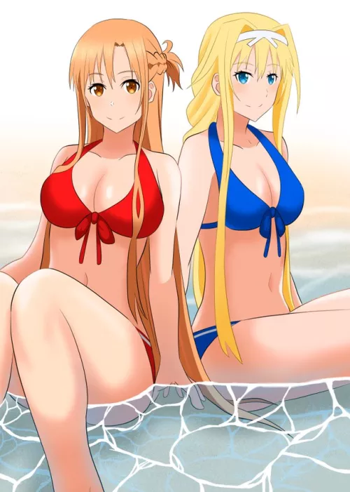 Asuna And Alice (Sword Art Online Alicization)