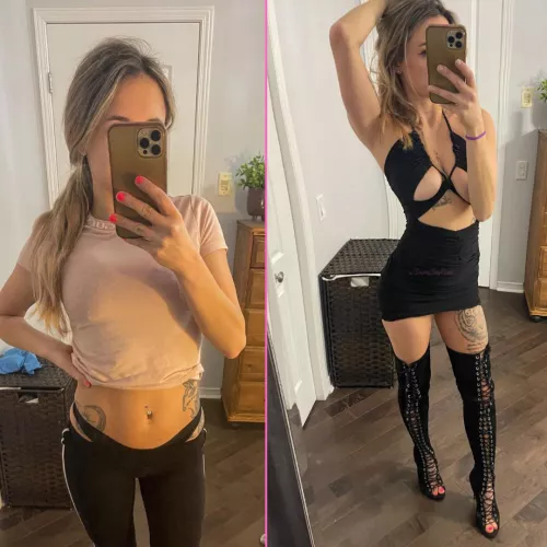 Before & After 😜 Am I progressing daddy 😈