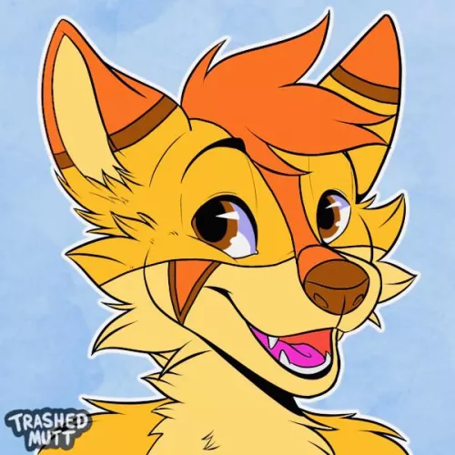 Happy Dingo! (Base by @trashedmutt on Twitter)