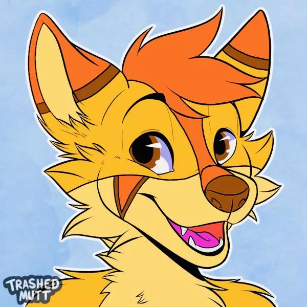 Happy Dingo! (Base by @trashedmutt on Twitter)
