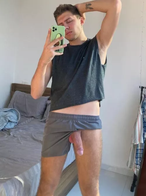 It's too hot for clothes today, I'm just gonna leave them on the floor