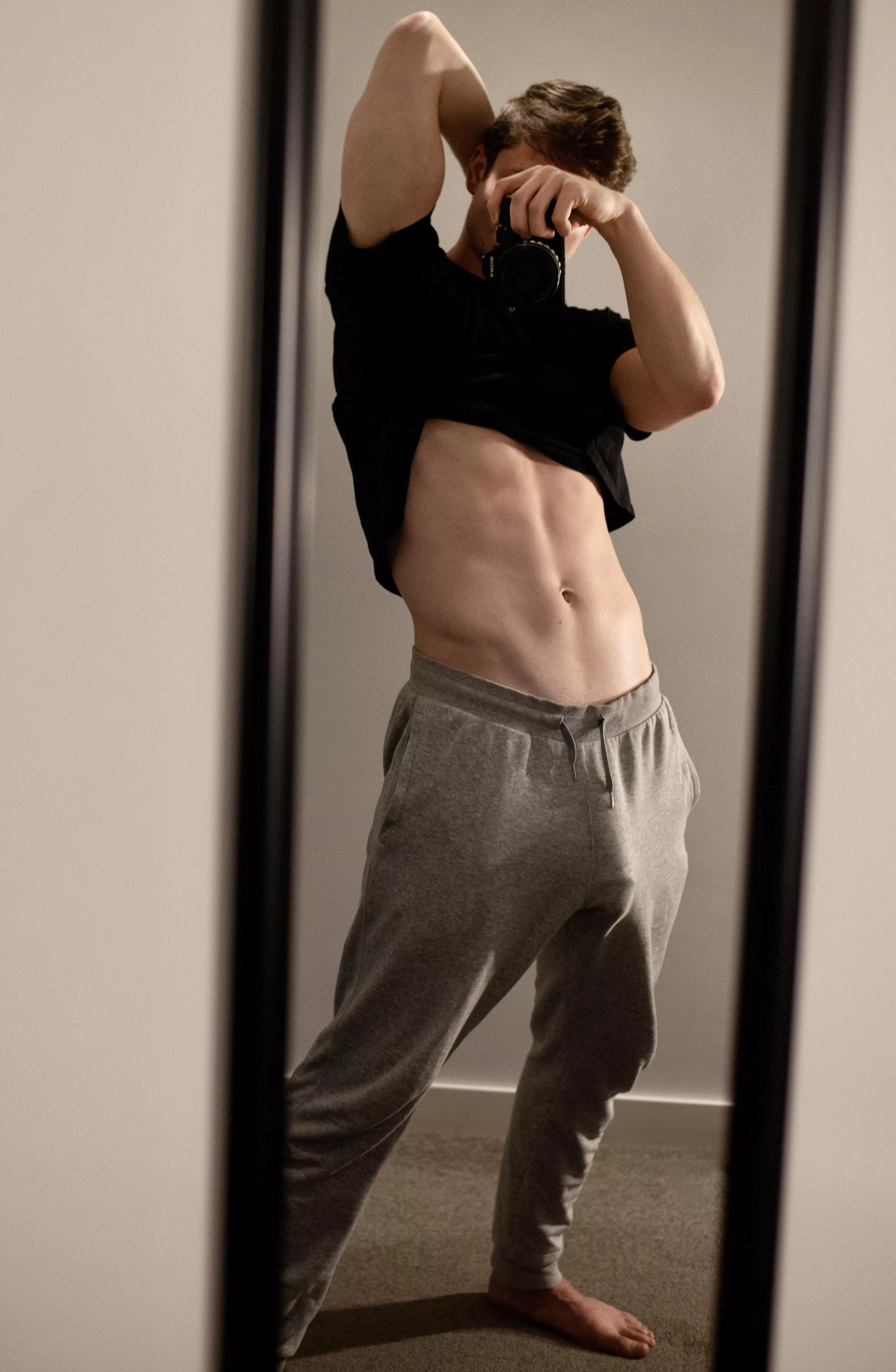 My big cock head trying to escape