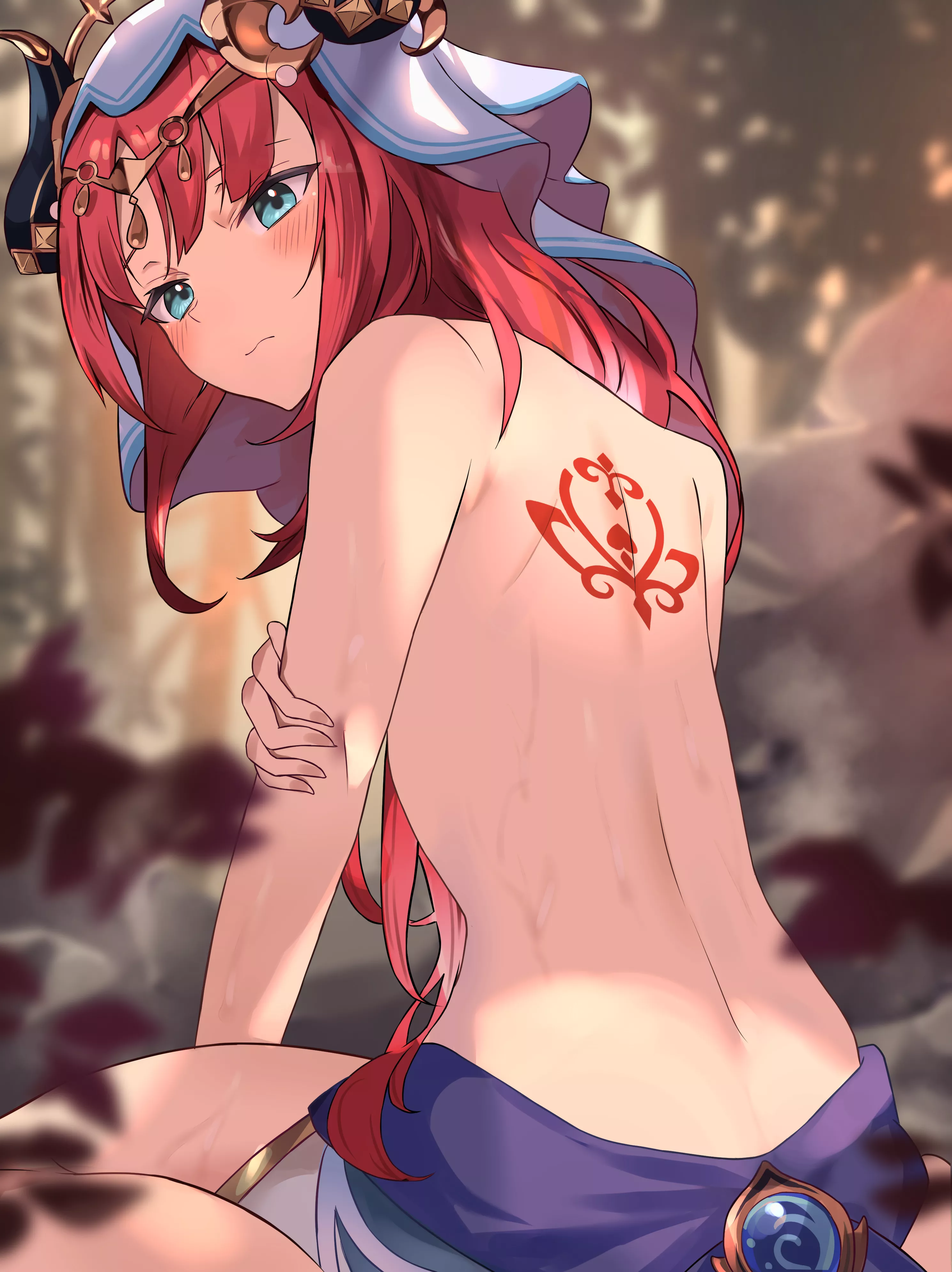 Nilou chilling in the forest