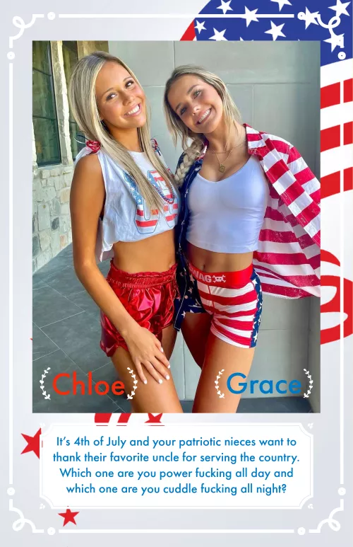 Pick which niece does what and describe how.