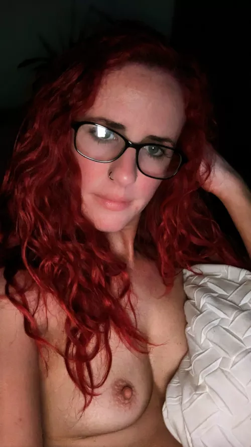 Red hair & tiny tits
