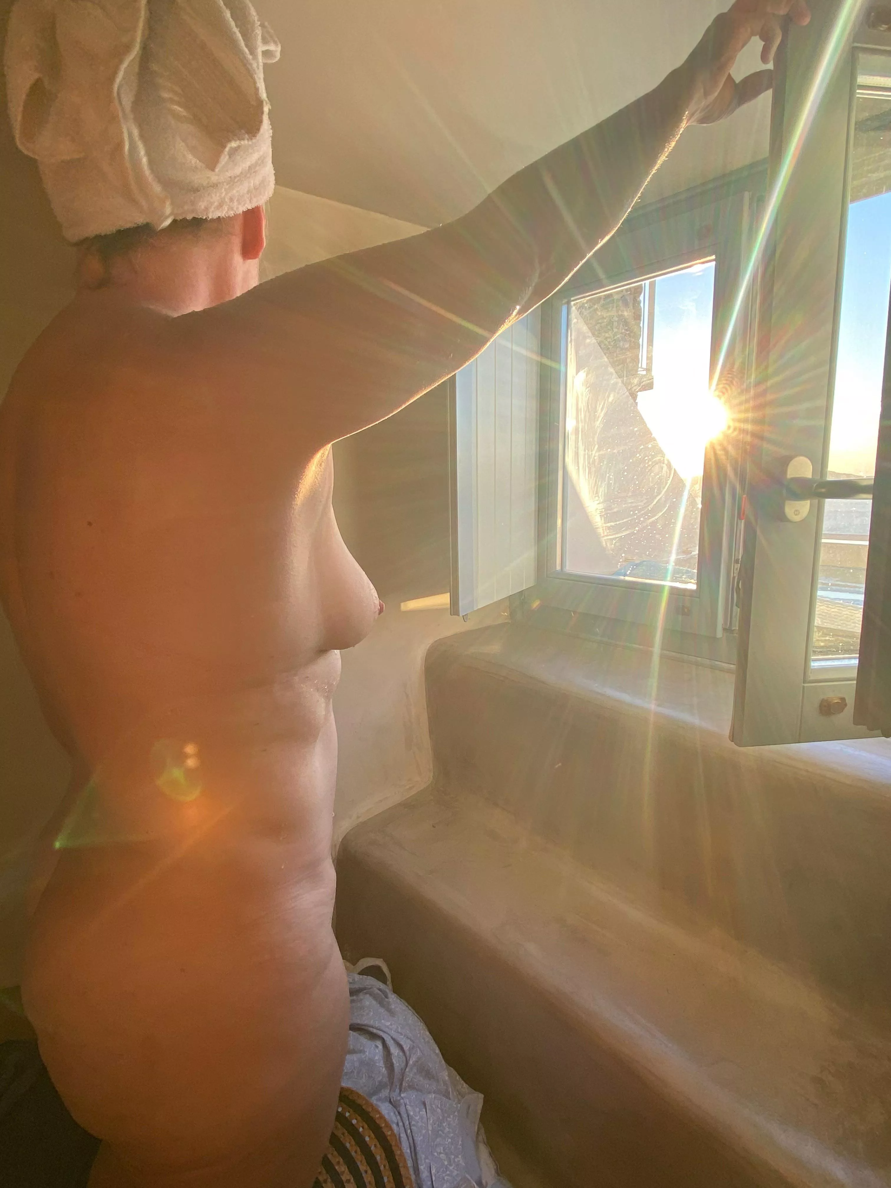 Santorini sunrise…so warm!