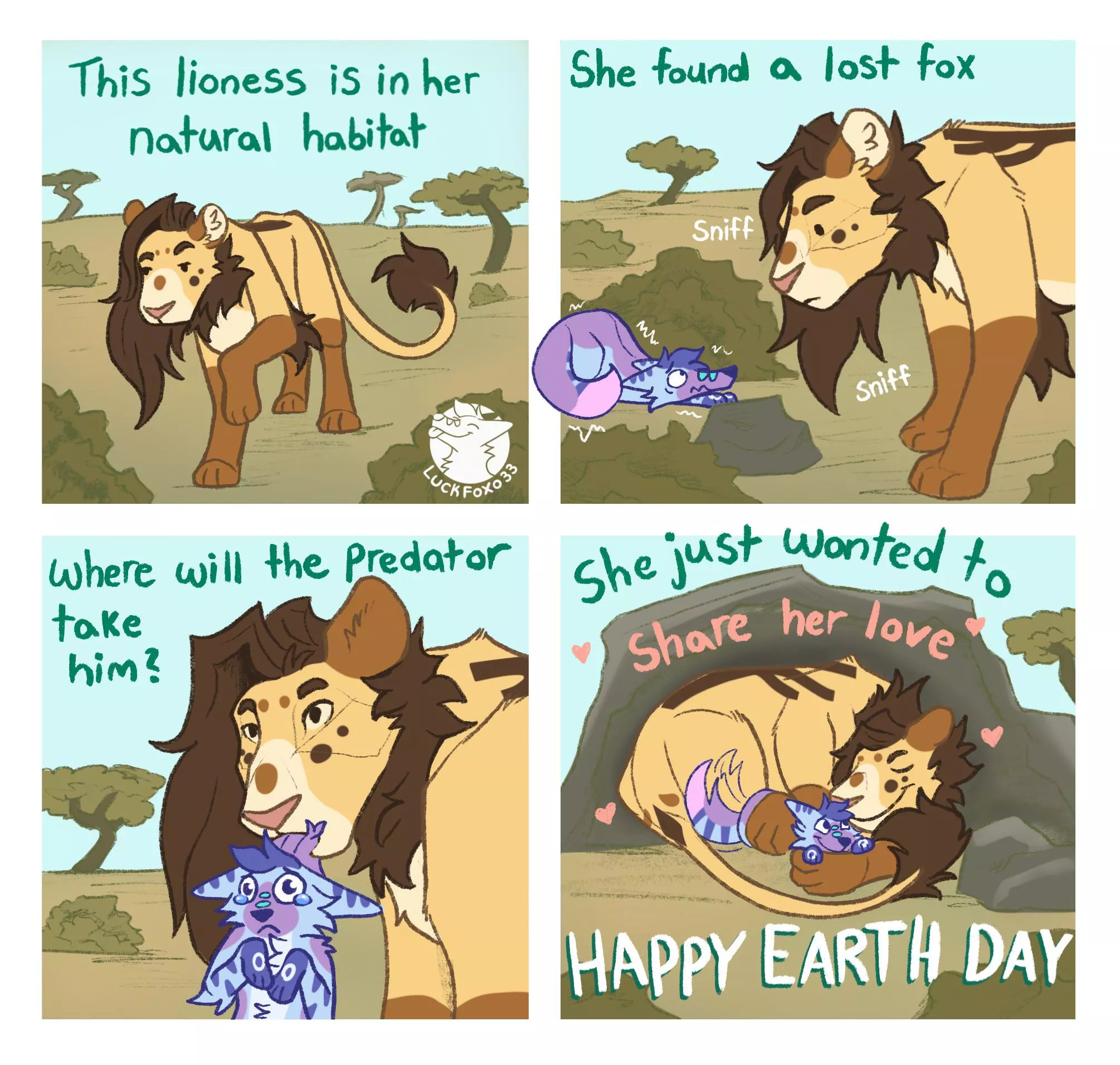 Show the Earth some love🌎 (@LuckFoxo33)