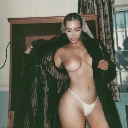 Topless Kim K