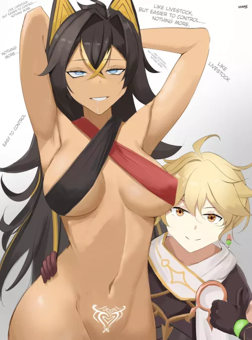 Traveler and his pet (Eroborne1)