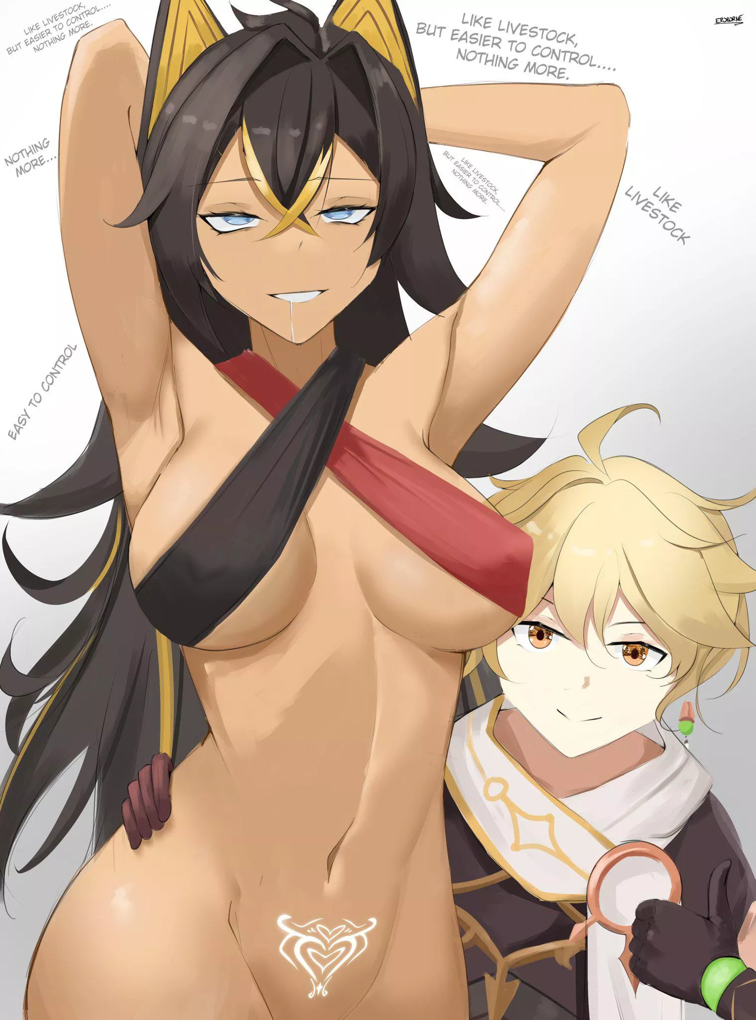 Traveler and his pet (Eroborne1)