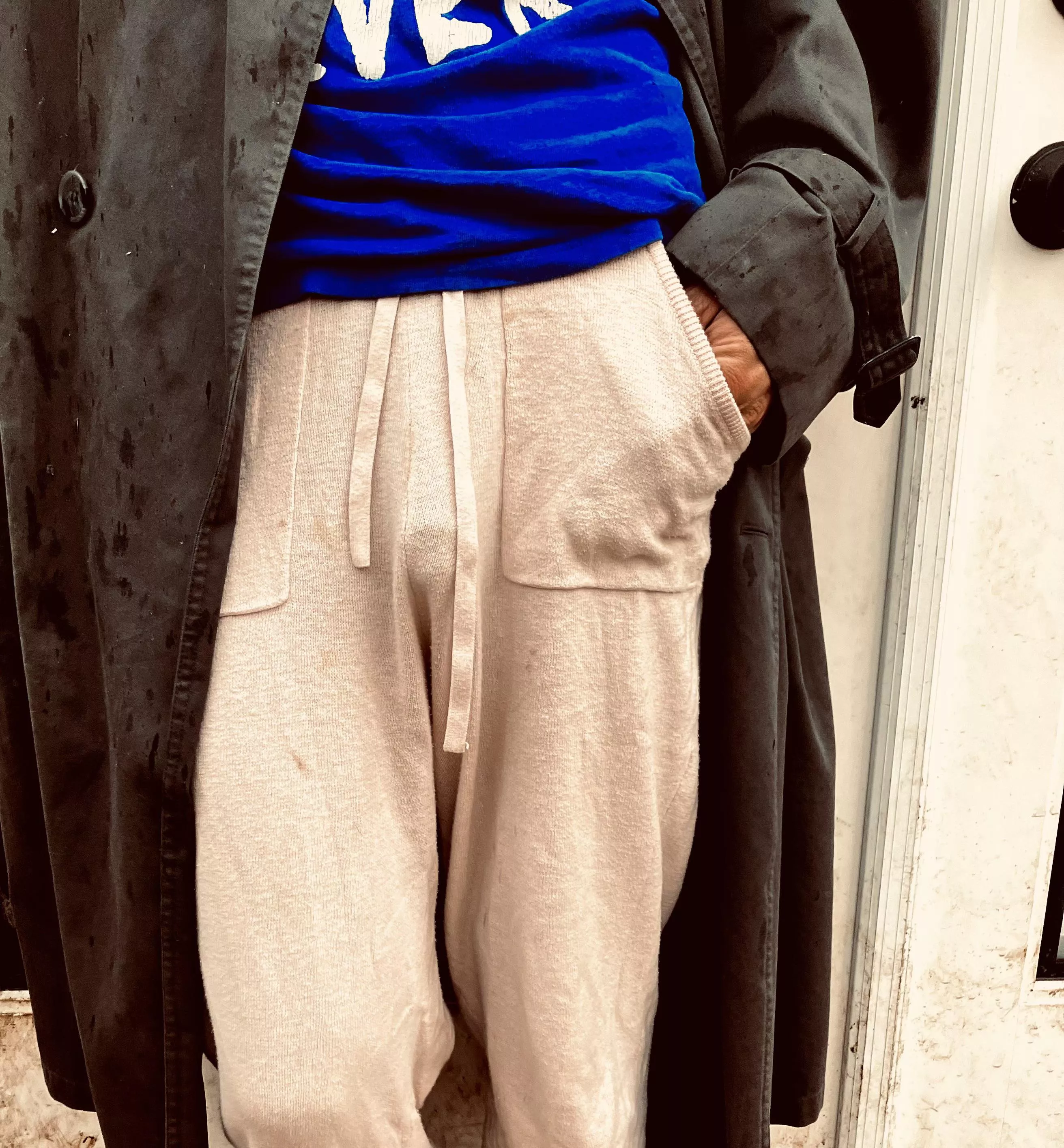 Walking around like this today