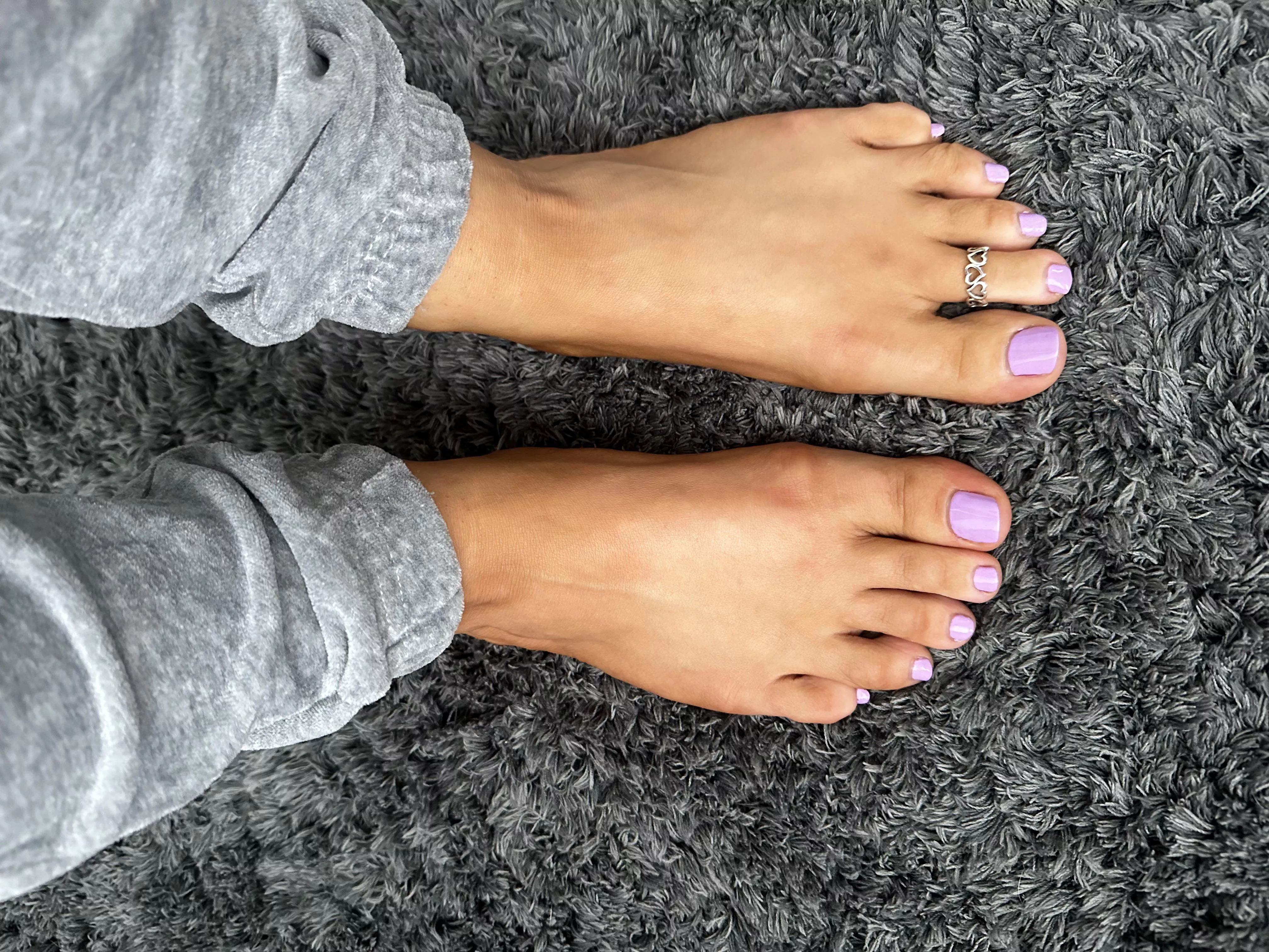 When he pays for the pedi, he chooses the colour!