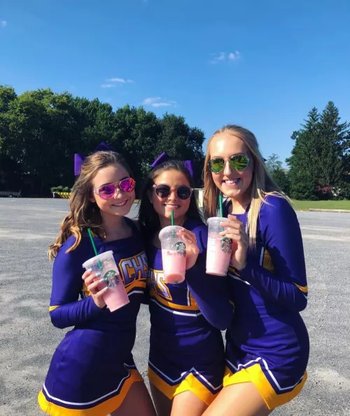 2, 1, 3. Girls in uniform