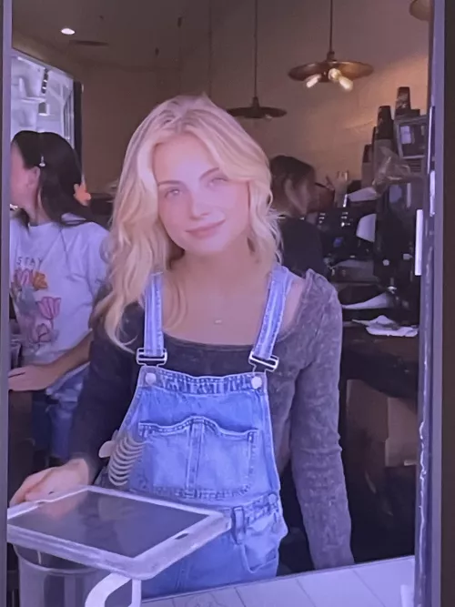 Anyone know who this cute blonde is?