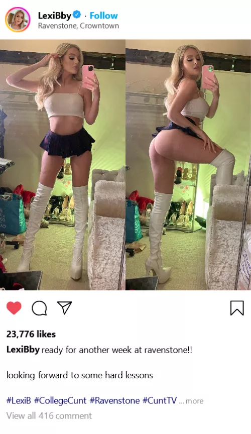 (cuntagram) @LexiBby - how lucky are my professors???