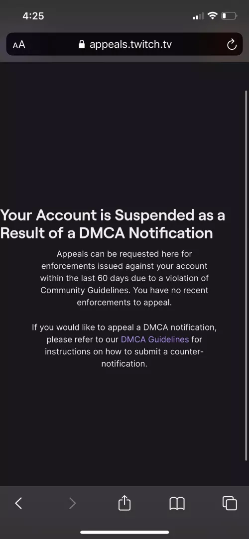 Does anyone know how long dmca suspension are? And how long does it take to email how long I’m suspended? Help