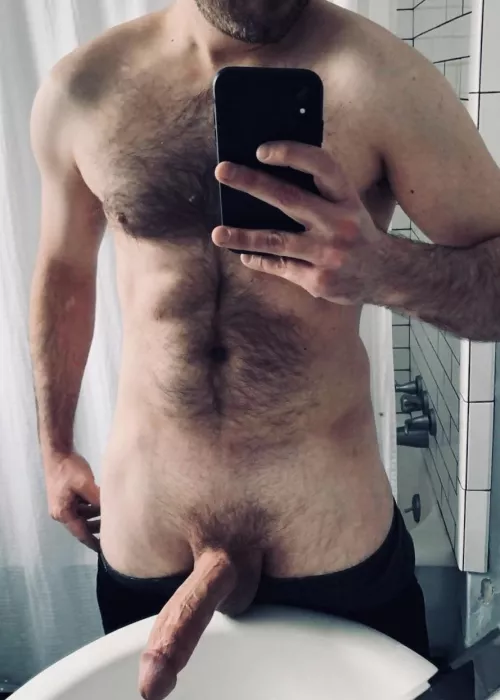 Feeling good after a quick morning workout