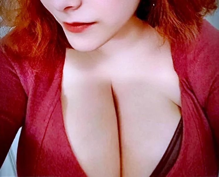 Good morning. Here is my cleavage to make your Monday morning a little better.
