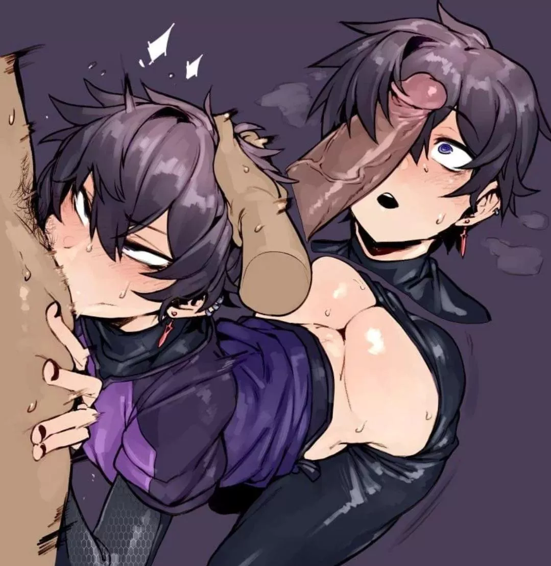 He's gotten rid of his gag reflex so fast