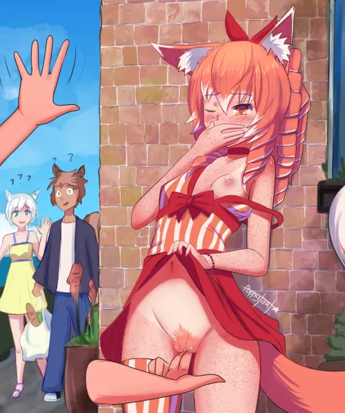 Horny fox couldn't wait any longer (Artpoppytart)