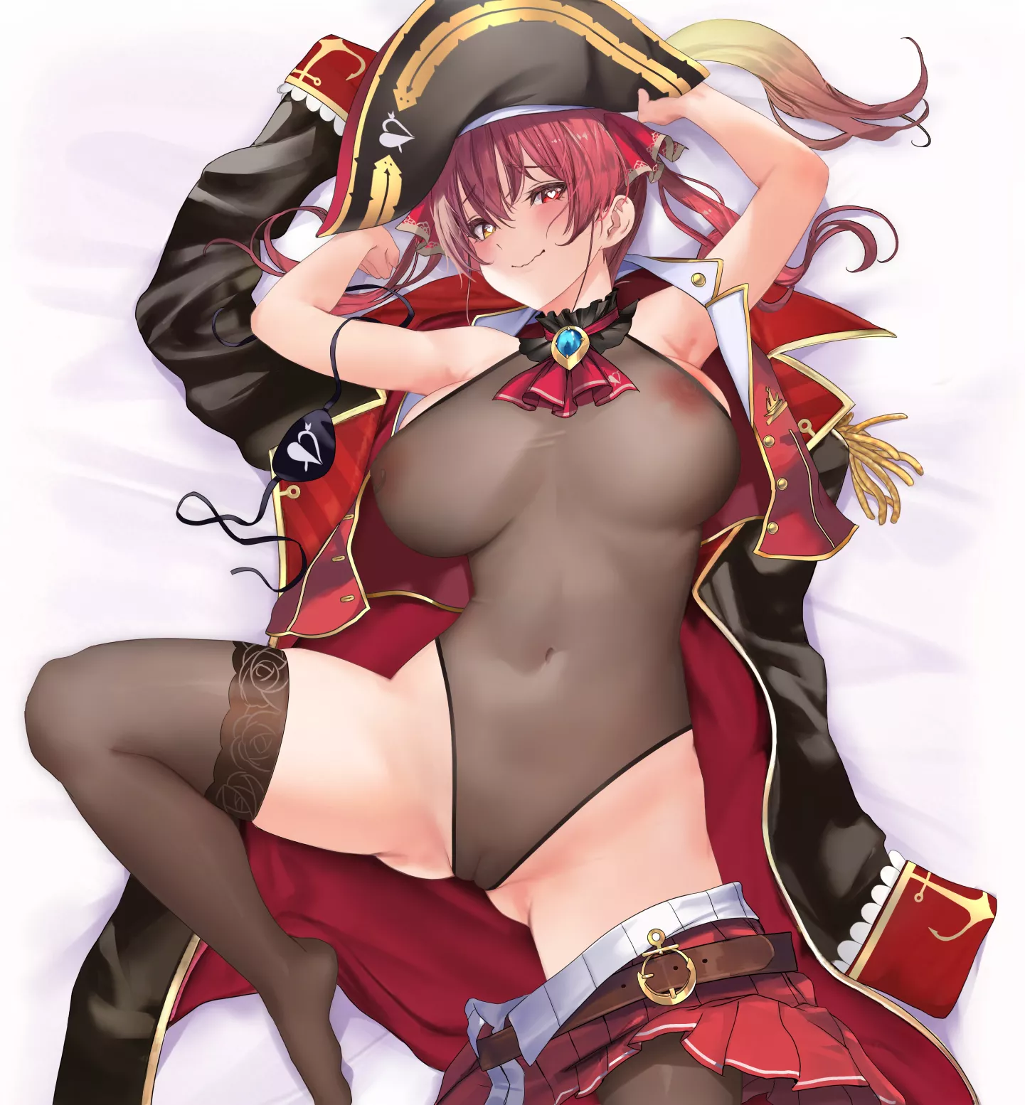 Houshou Marine On Her Back (Niina) [Hololive]