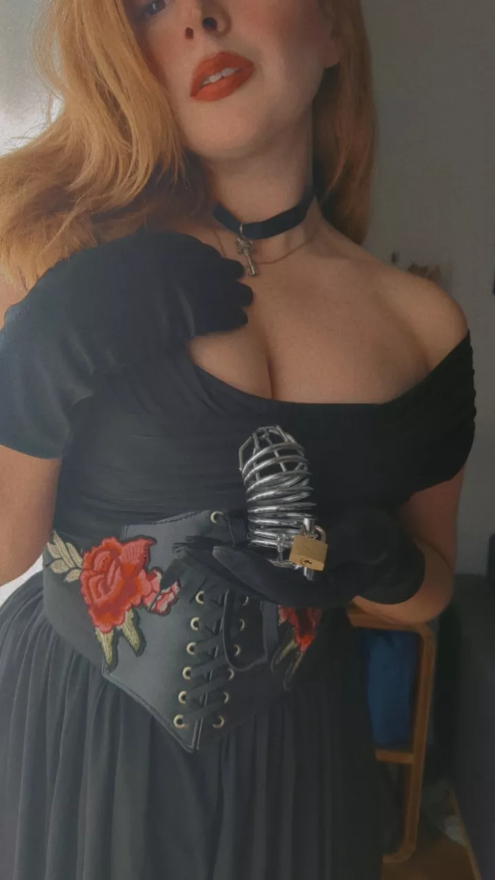 I'll probably need a smaller cage for your disgraceful micro dick... don't you agree?