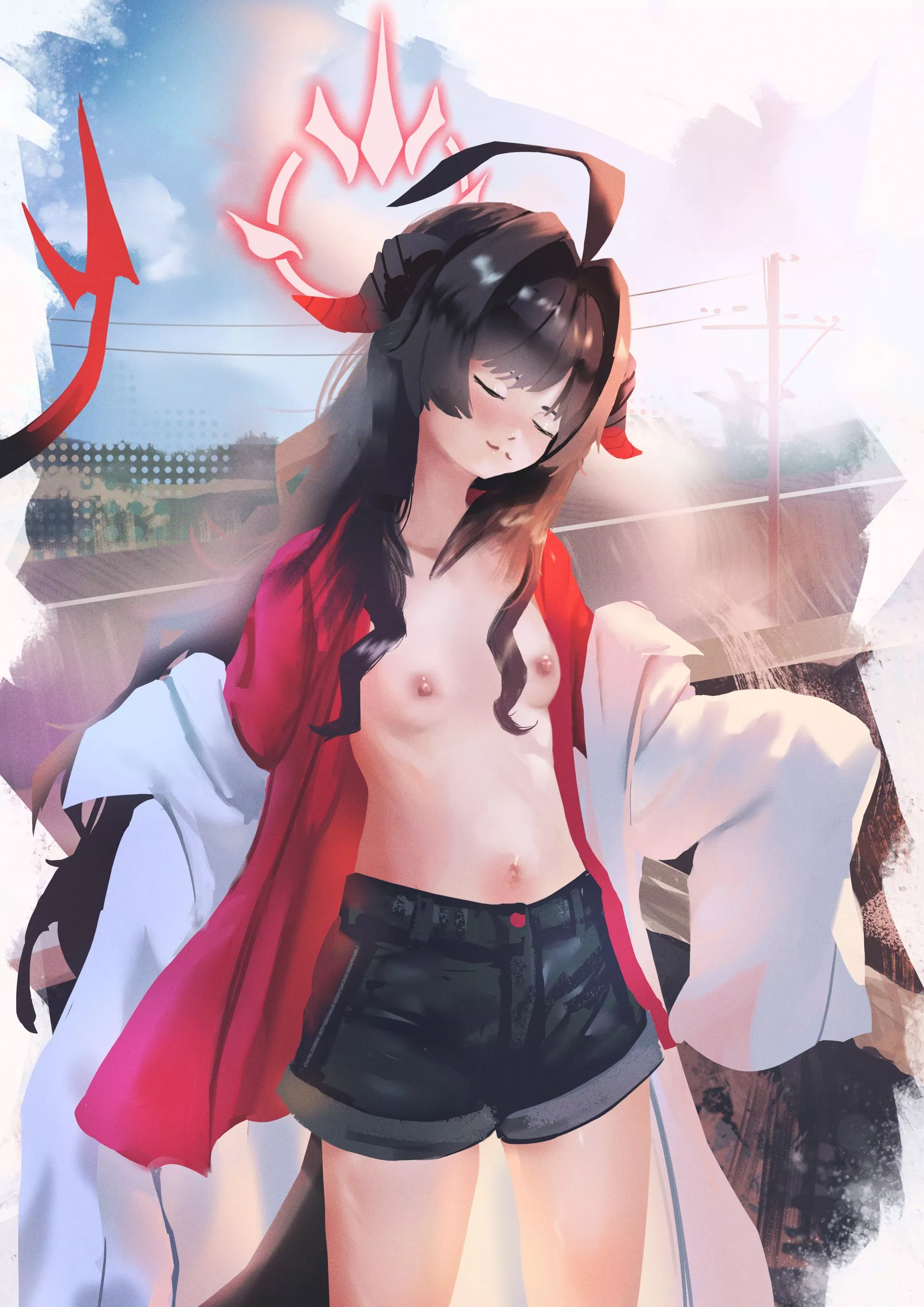 Kasumi enjoying the breeze