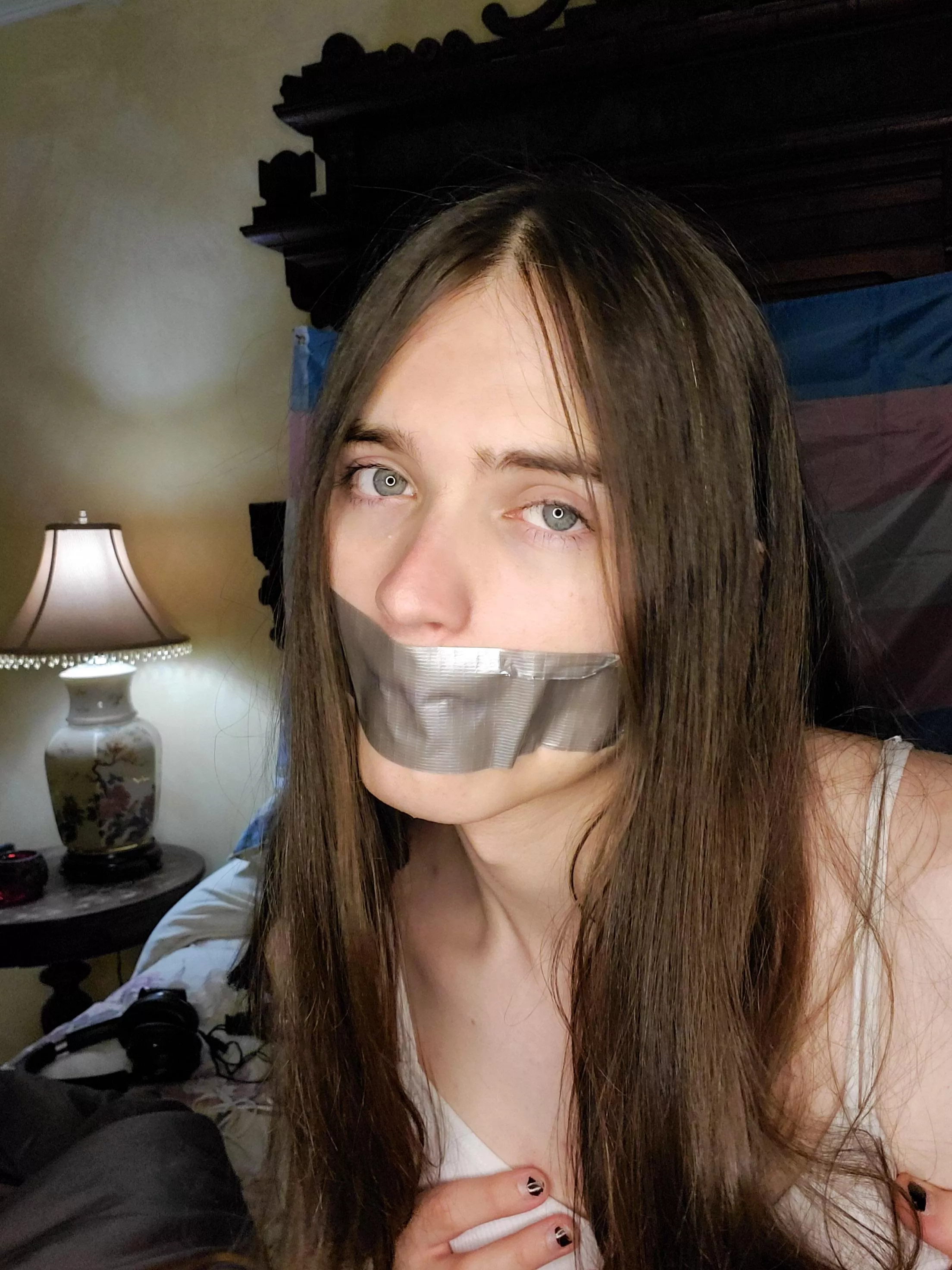 Raise Your Hand If You Love The Classic Ineffective Tape Gag 🥰🖐️