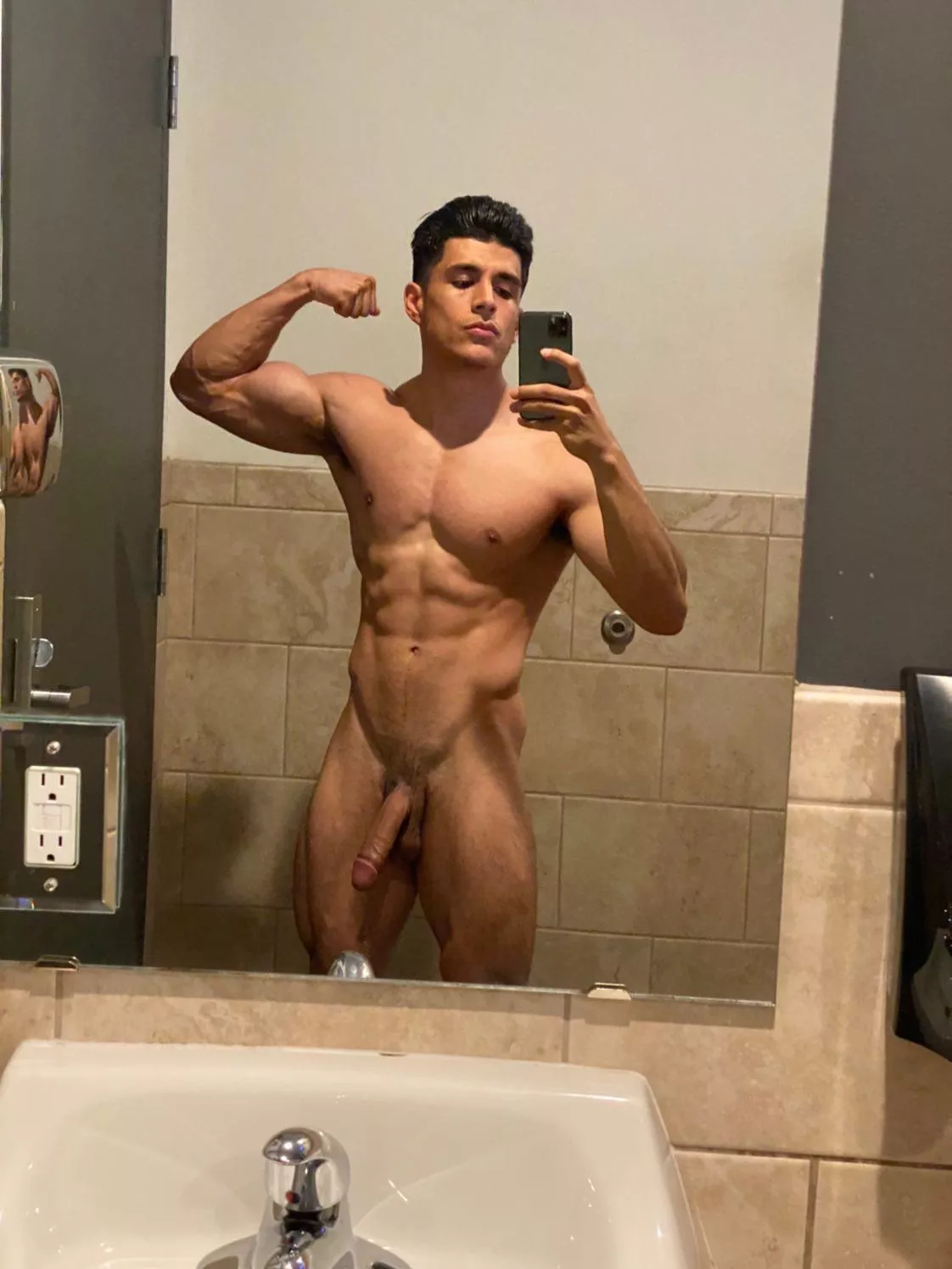 Would you come to the gym bathroom with me?