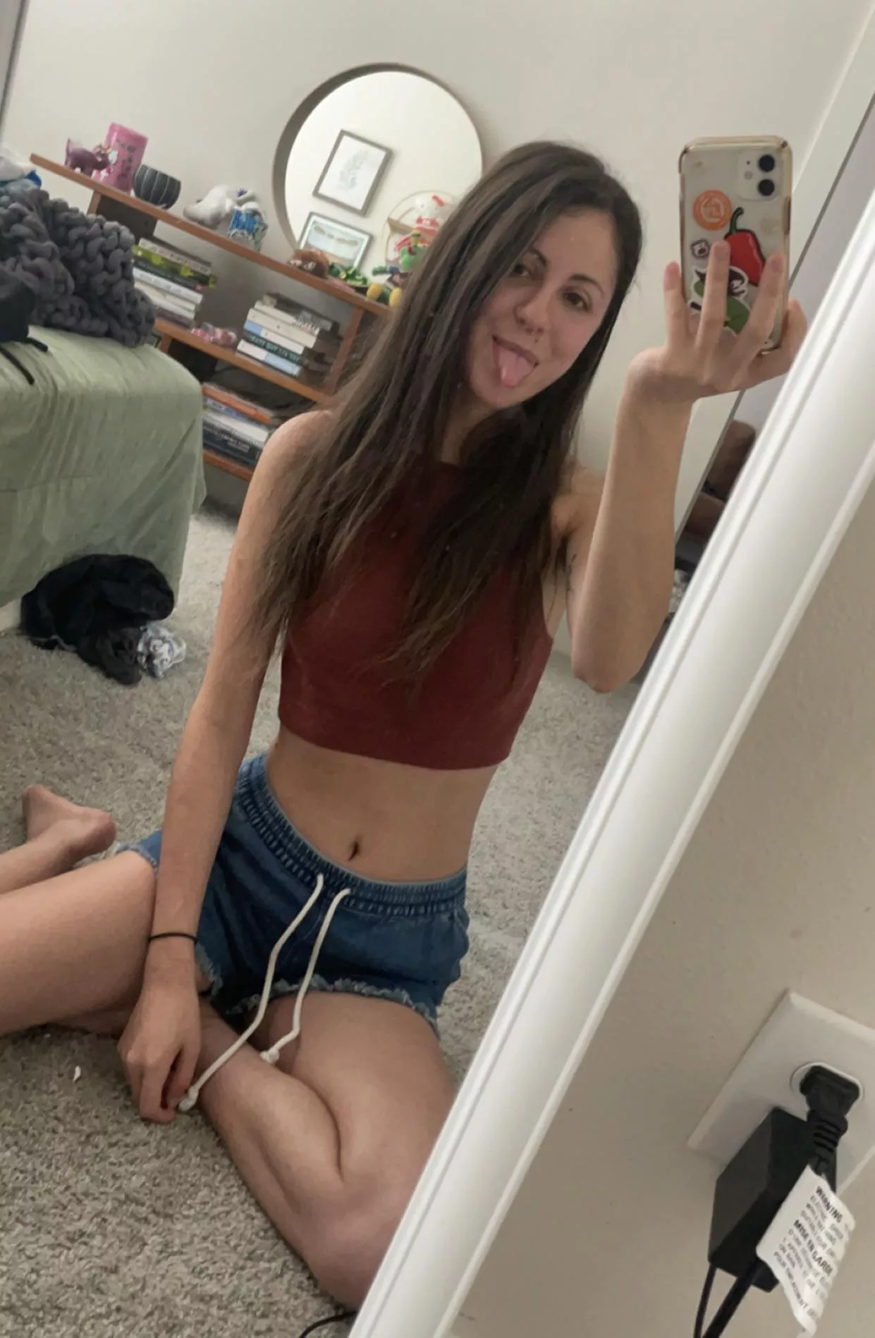 you can almost always catch me in a crop top