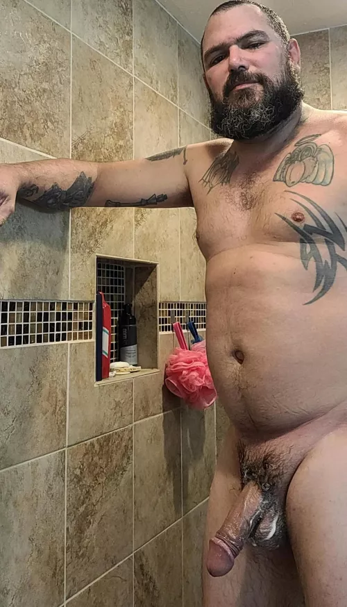 [43] Nothing like a hot shower after a long shift. Anyone wanna help clean me up?