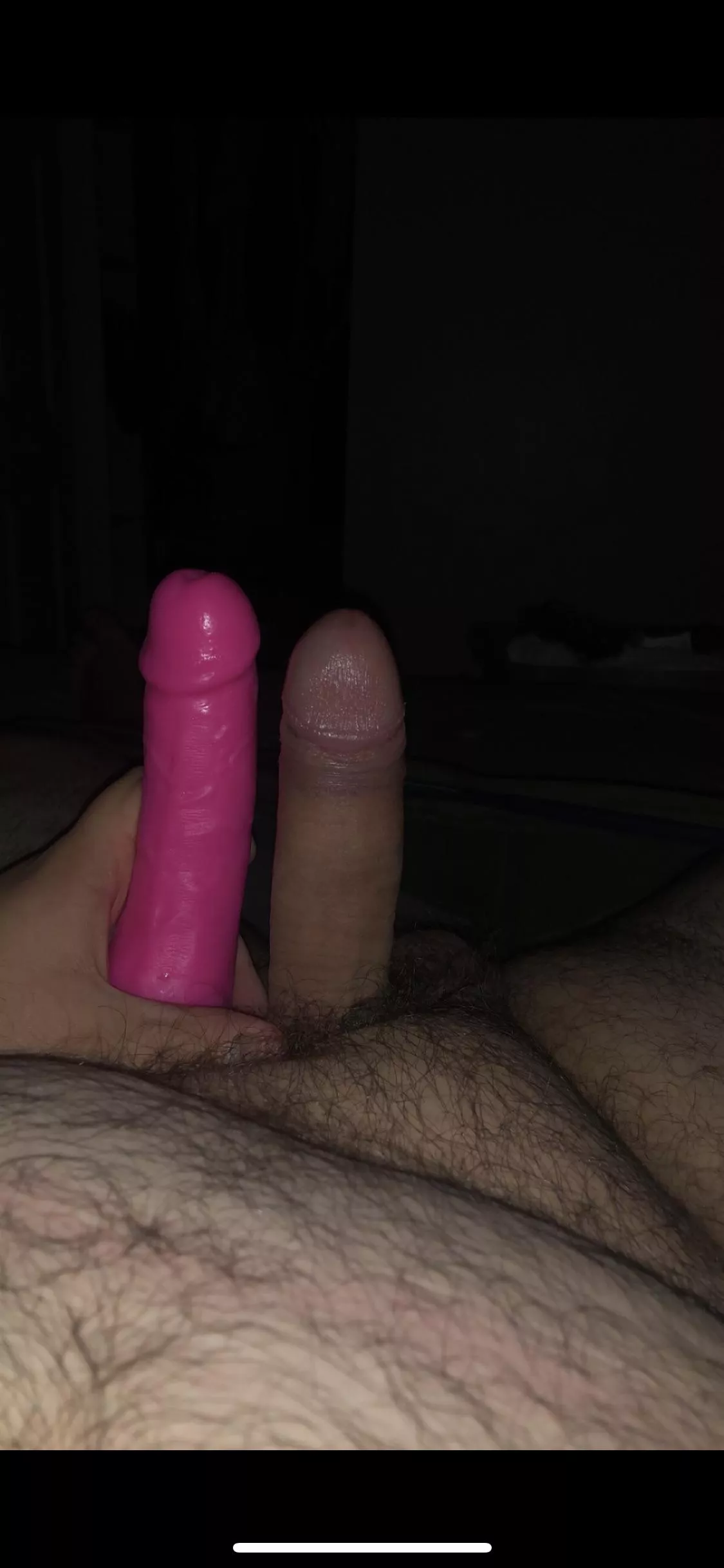 Always was intimidated by this dildos size, until I mustered up the bravery to compare