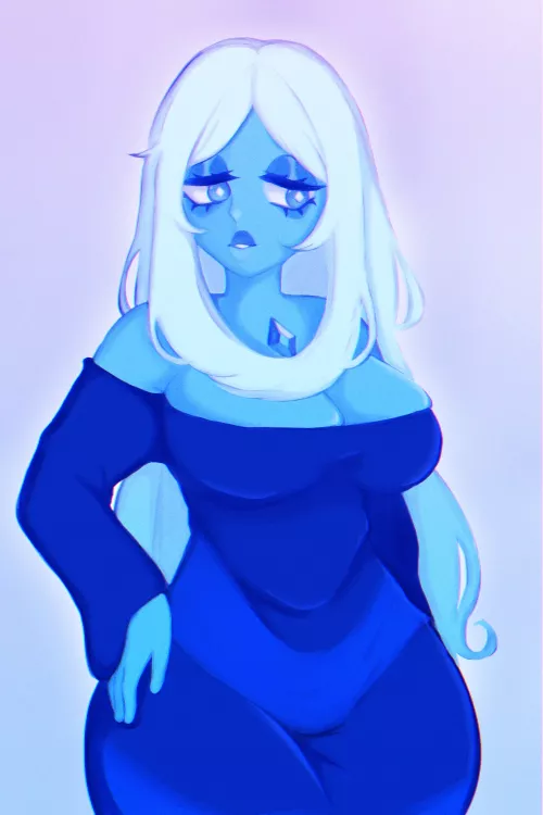 Blue diamond I drew but was too lewd for the normal sub