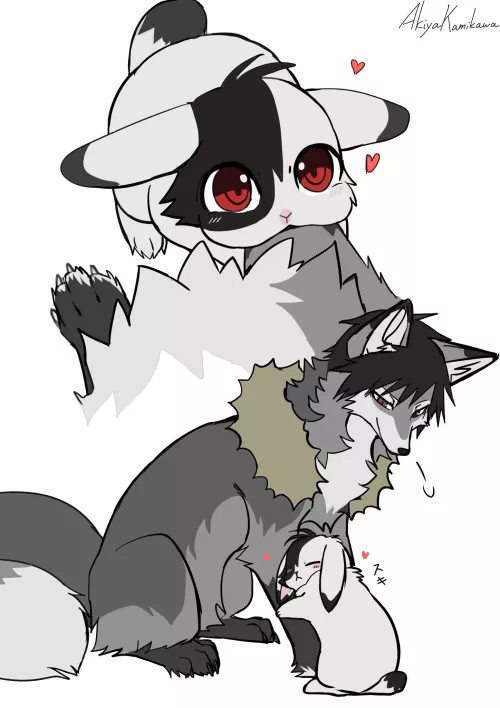 🐰❤️🦊 By me @AkiyakamikawaX on twitter)