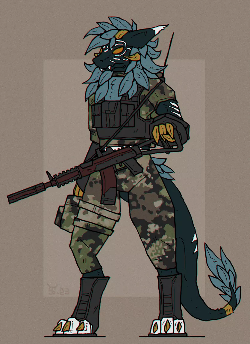 Commission of my wickerbeast done by @alexandr_ys on twitter