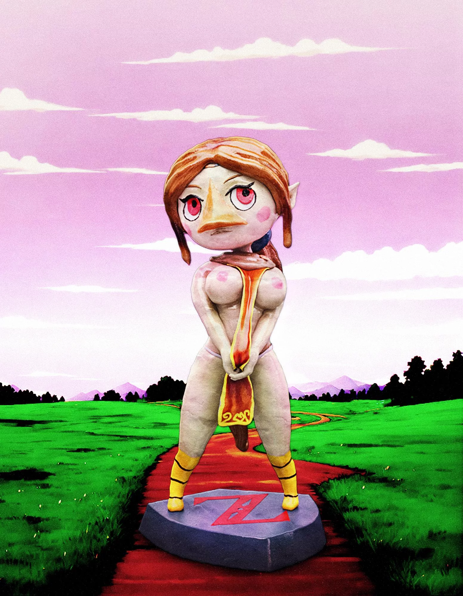 Custom statue Medli, by Me [Legend of Zelda]