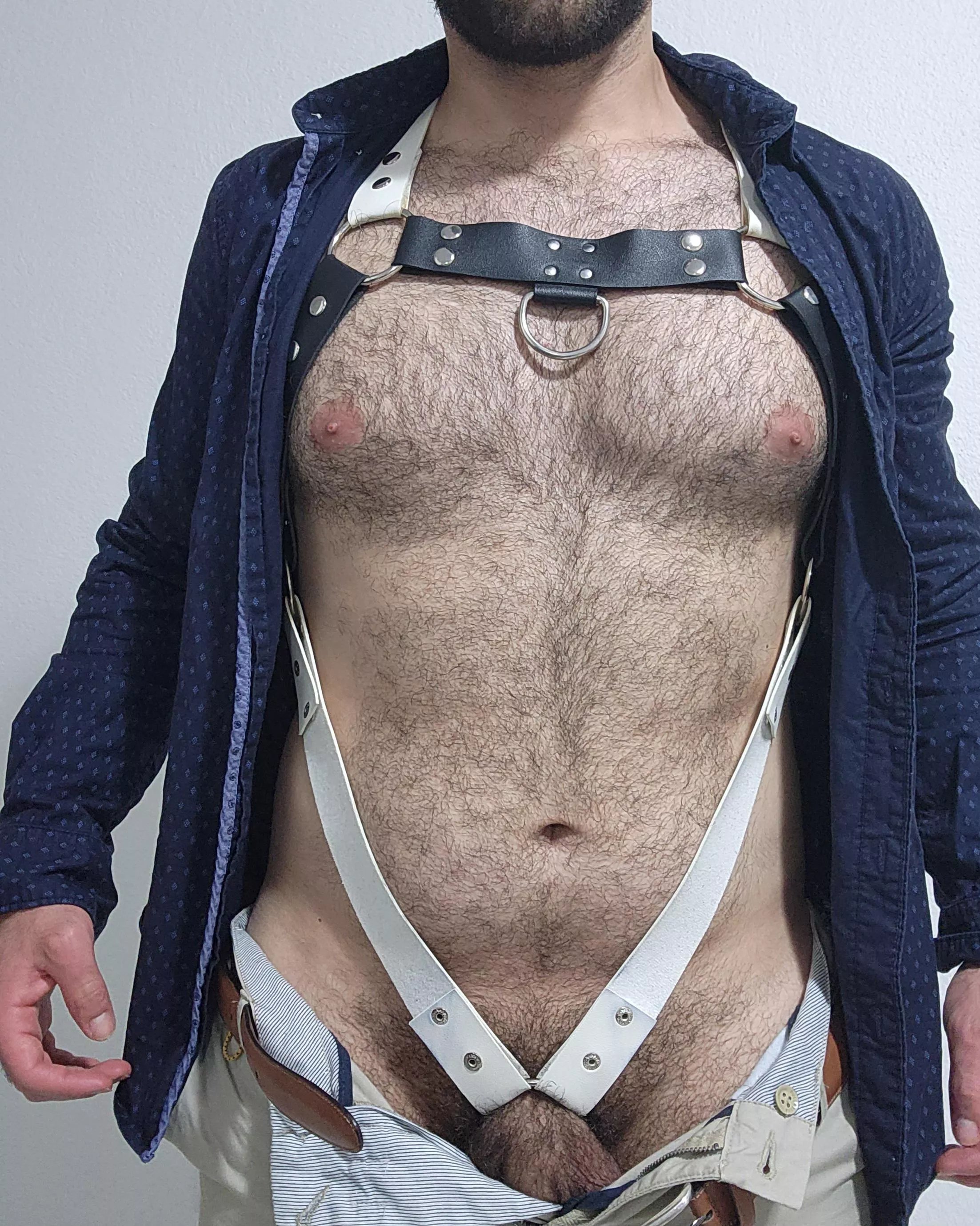 Daddy getting ready for work