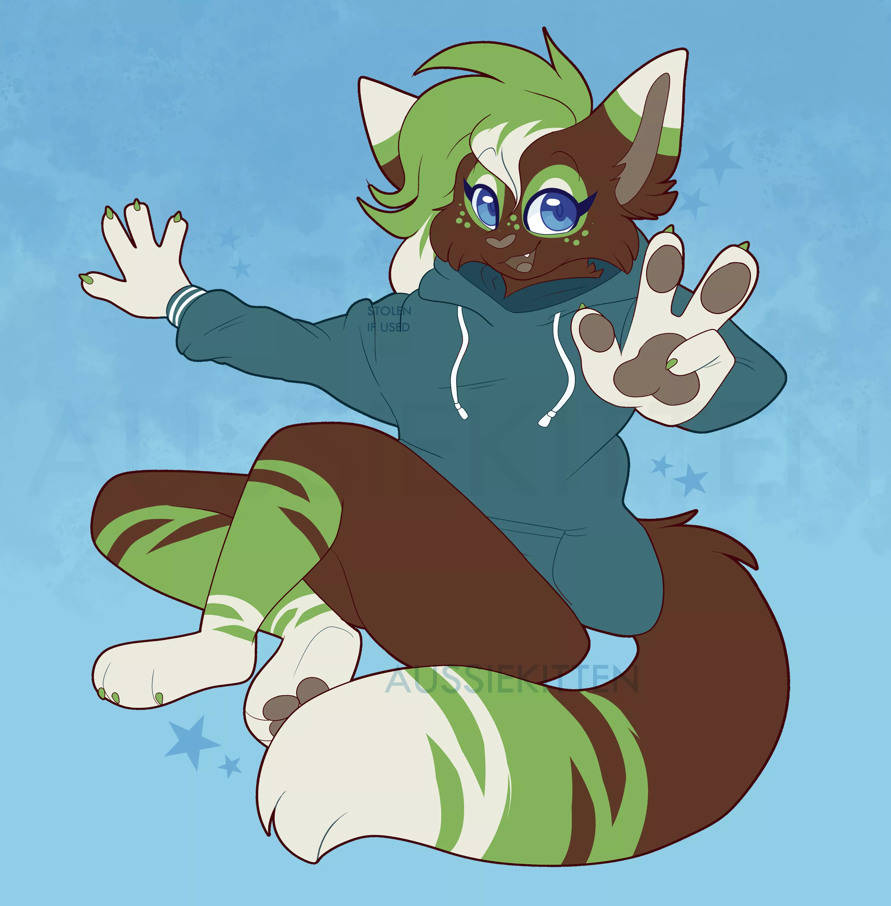 Do you like her new hoodie? 👀 | [Art by myself @aussie_kitten ]