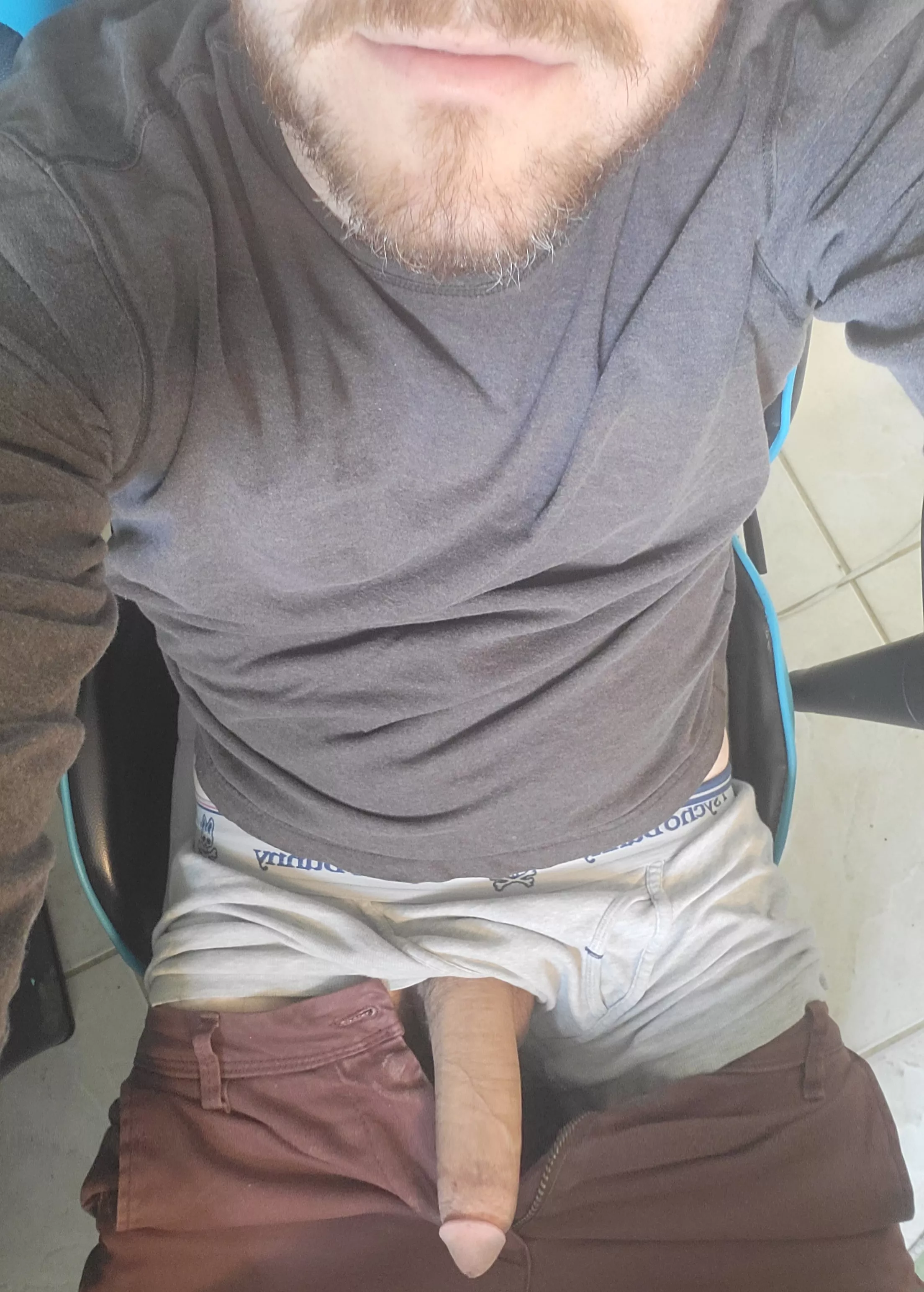 Having a big cock is sometimes a distraction