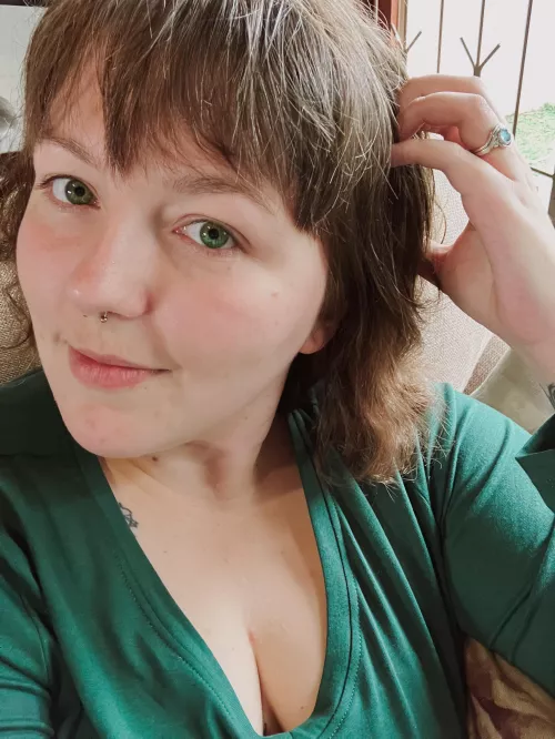 I think green is my colour.