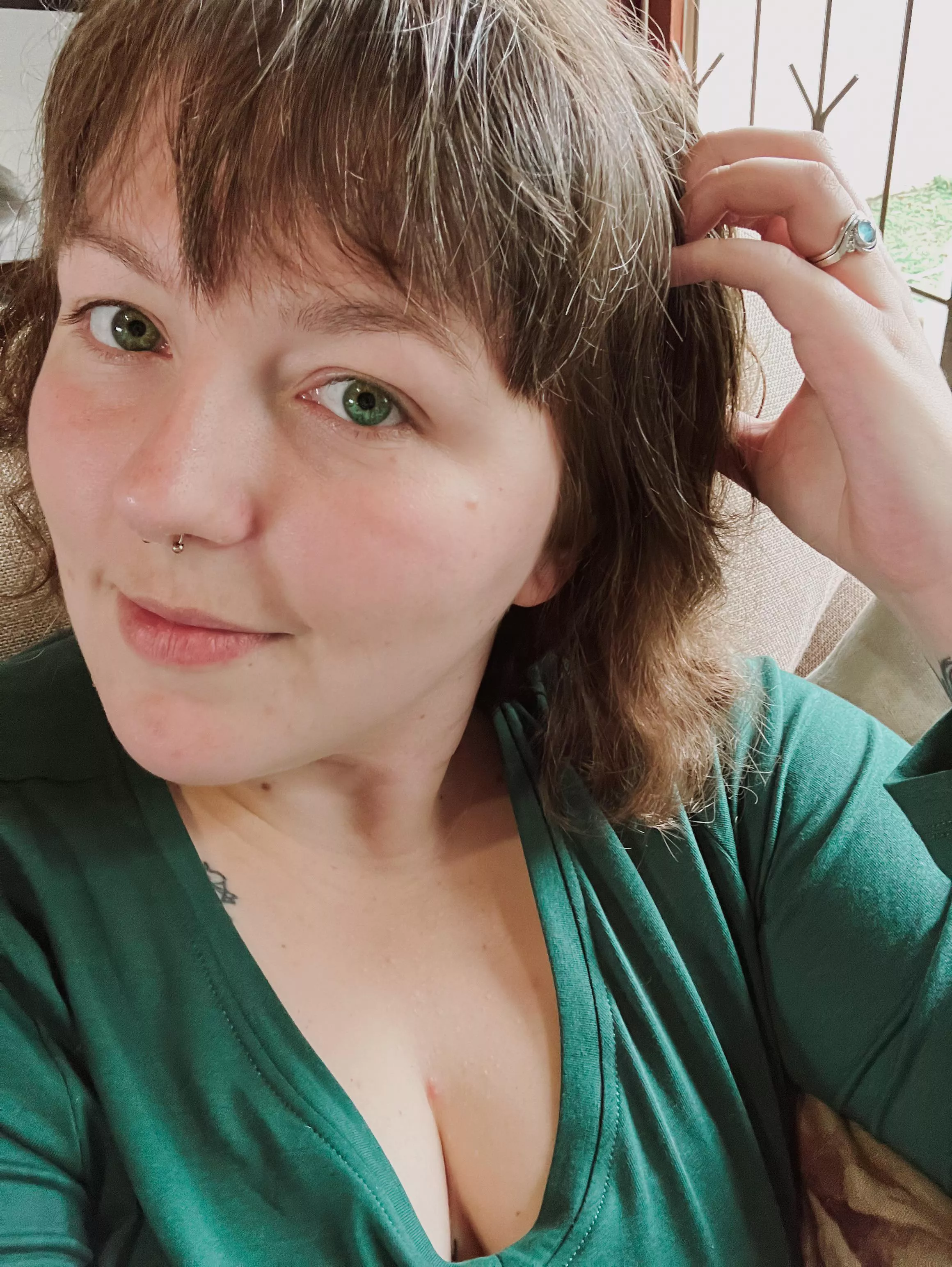 I think green is my colour.