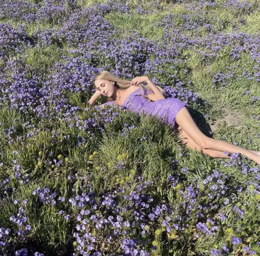 Laying in Lilac