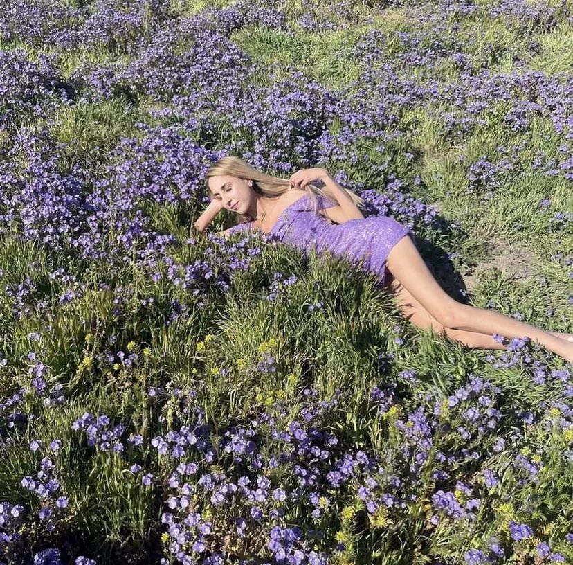 Laying in Lilac
