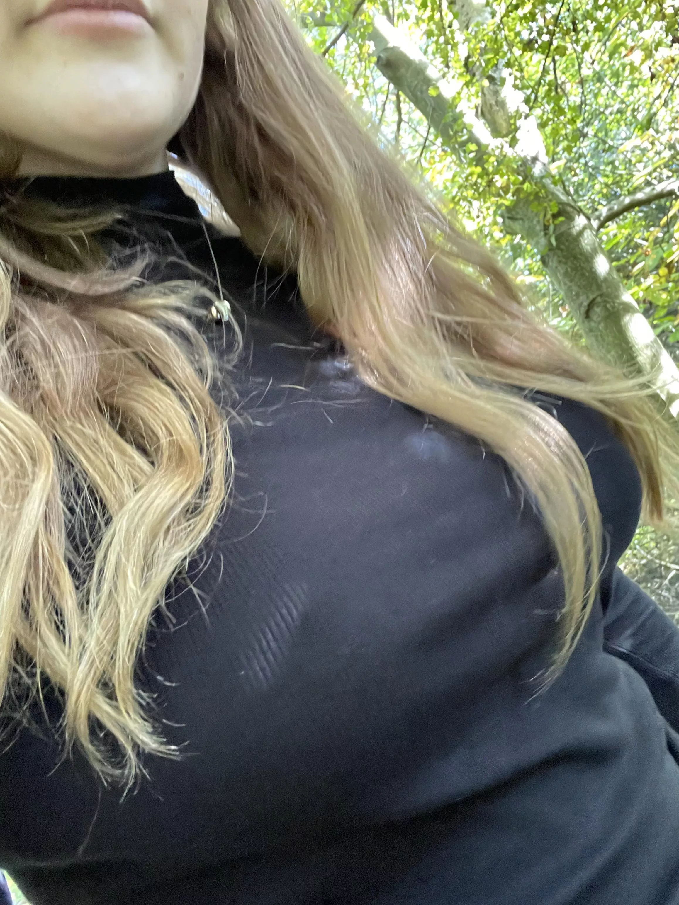 Love going braless in this shirt