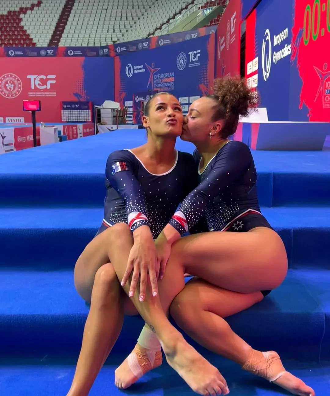 Marine Boyer and Coline Devillard - French gymnasts