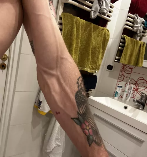 Pardon my socks and towel