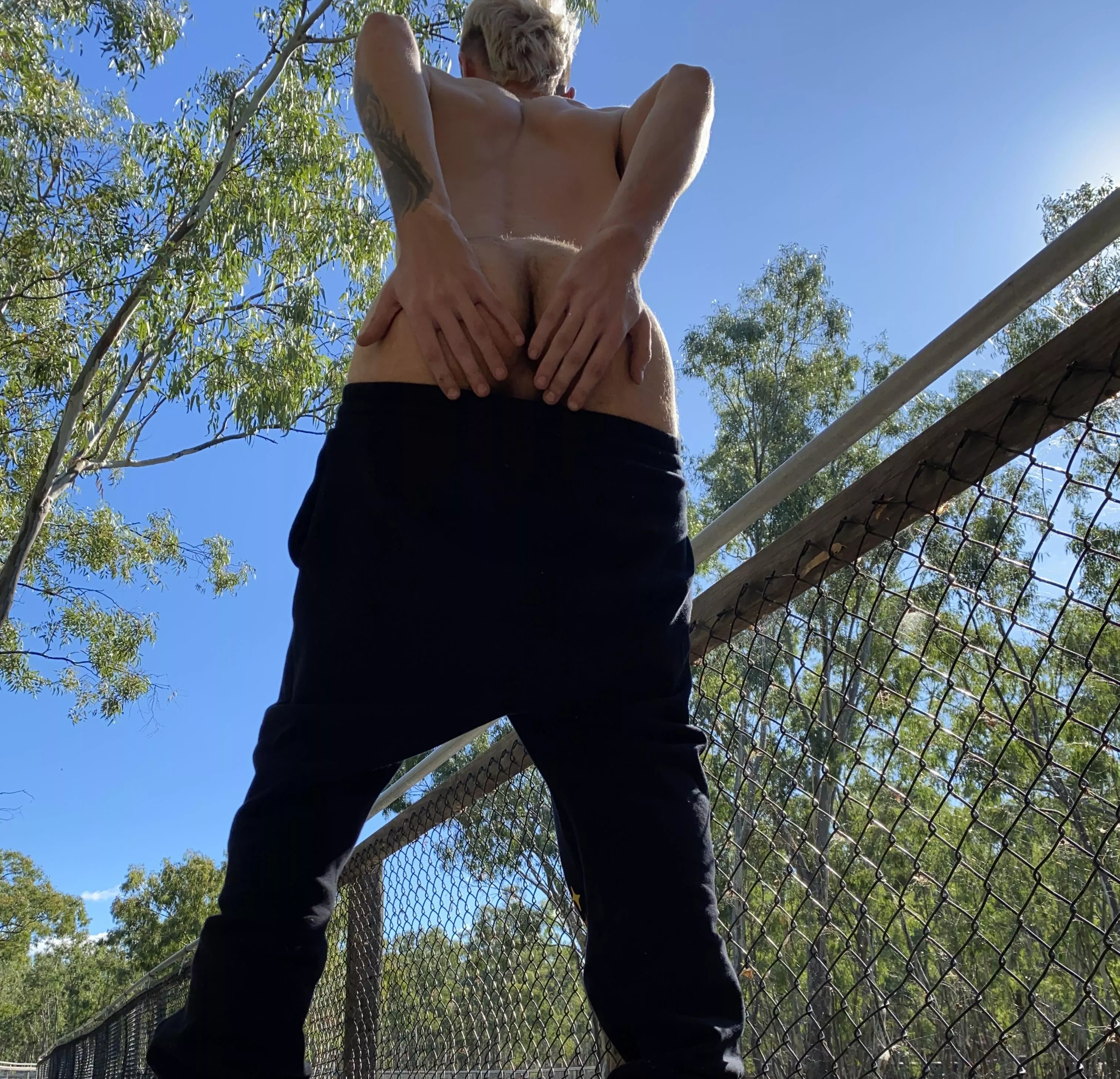 Stopped by the forest to film some content! Need a big cock to spread my cheeks and penetrate my tight hole!!!