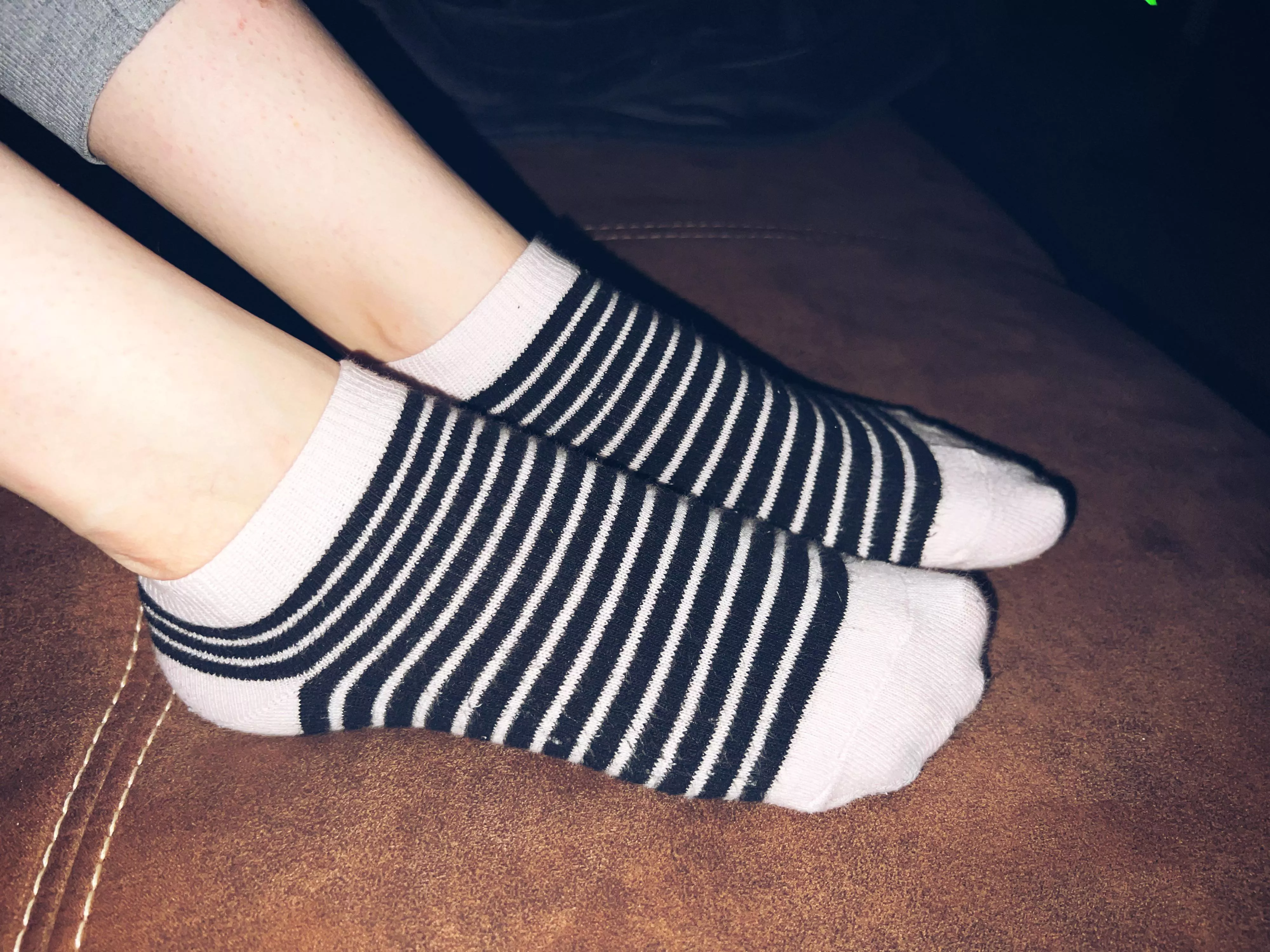 Striped Socks and Toes: A Match Made in Heaven