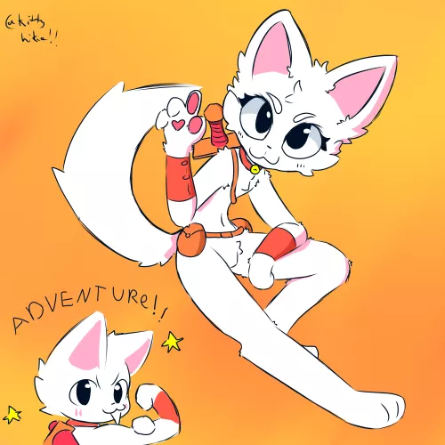 This cat likes to explore!!!!!!!!(my art)