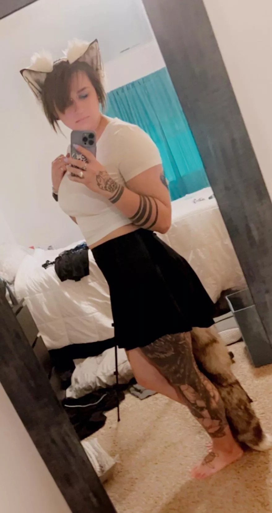 Woof 🐶 I got a new tail and ears. What do you think 🥰